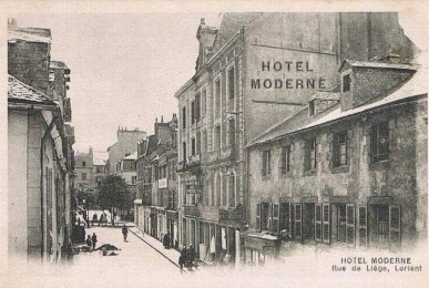 Rue de Liège - vue en direction du cours de la Bôve